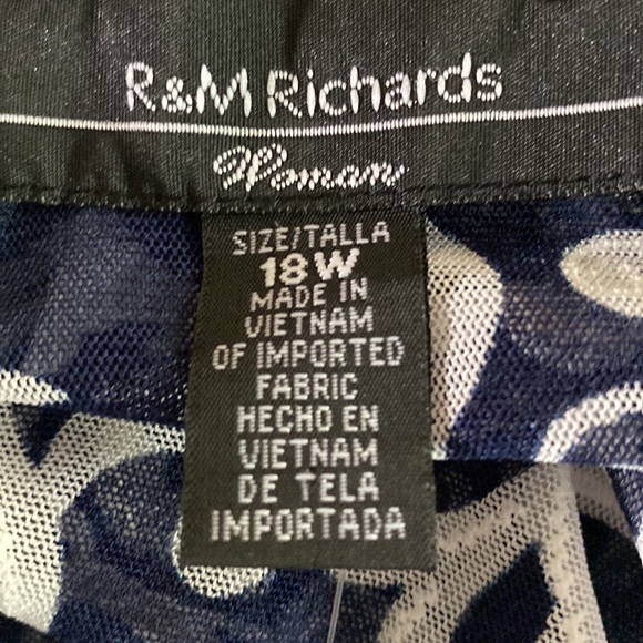 R&M Richards women’s two piece suit navy blue size 18 W - Picture 9 of 14